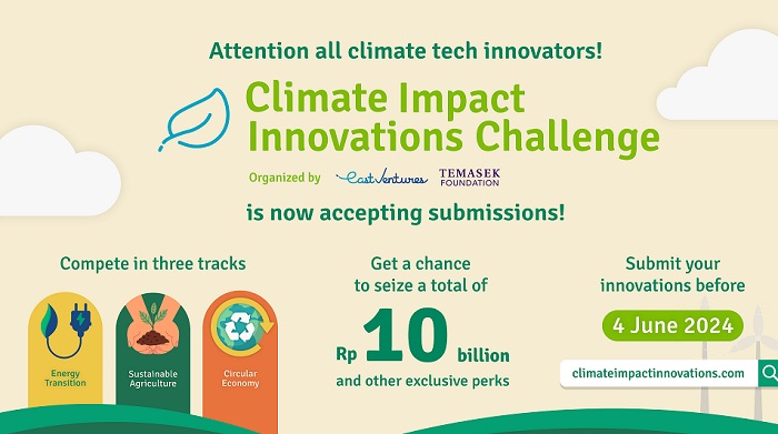 East Ventures, Temasek Foundation unveil three new tracks for Indonesia’s Climate Impact Innovations Challenge 2024