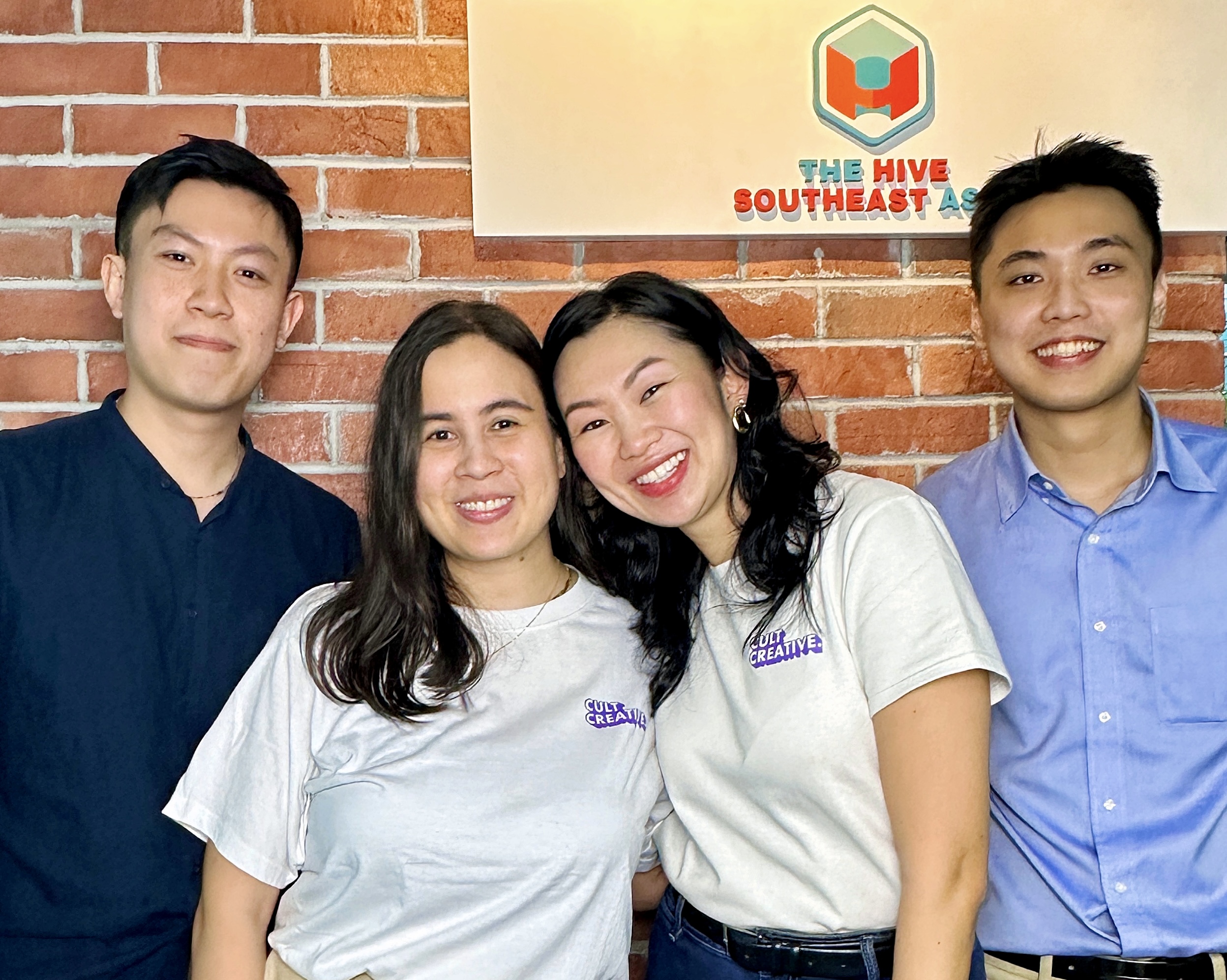 Watson Tan, principal - Investment, The Hive, Lina Esa, co-founder, Cult Creative, Shermaine Wong, co-founder & CEO, Cult Creative, Tong Zhong Han, investment analyst, The Hive