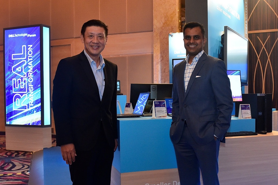 Dell Technologies Malaysia country manager KT Ong (left) with Data Protection Solutions director Saravanan Krishnan