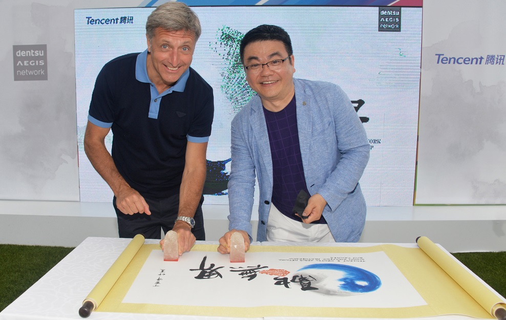 Dentsu Aegis Network signs global partnership with Tencent