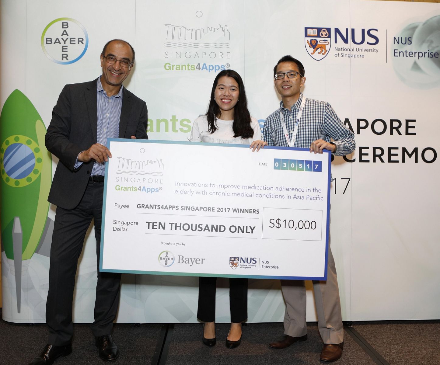 Bayer and NUS Enterprise announce winners of Grants4Apps Singapore Open Innovation Challenge
