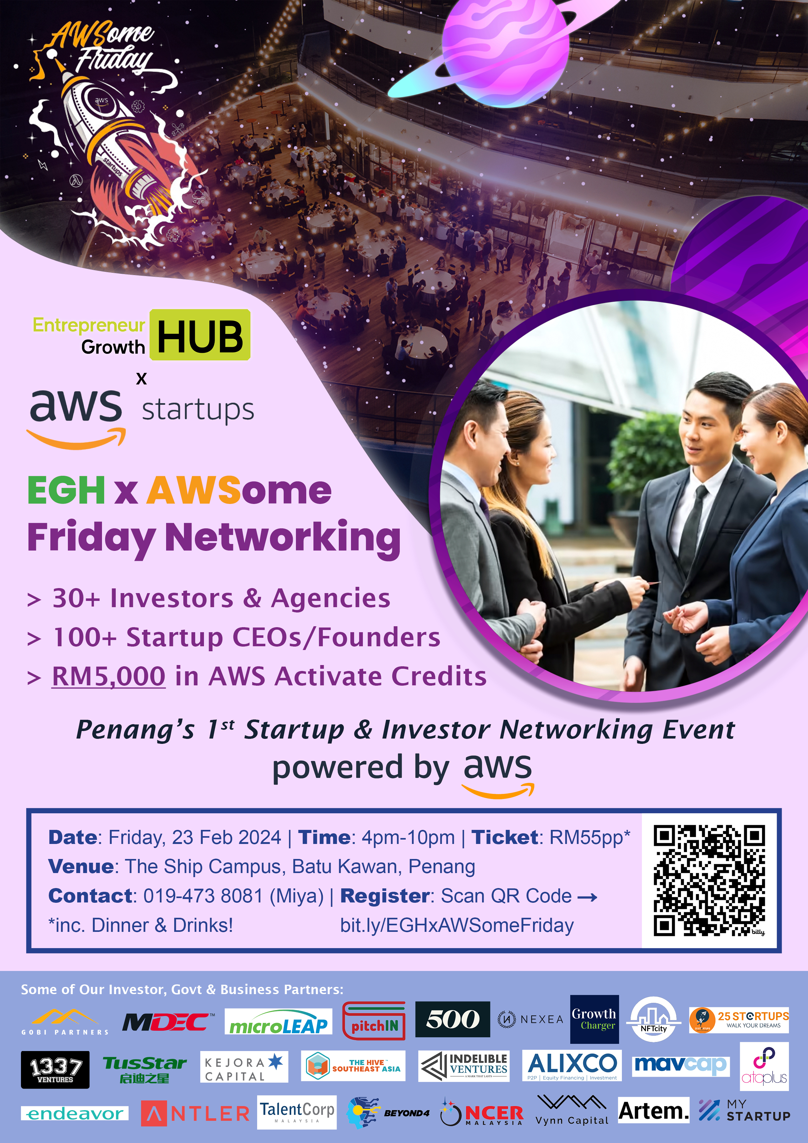 Participate in the EGH x AWSome Friday networking event  