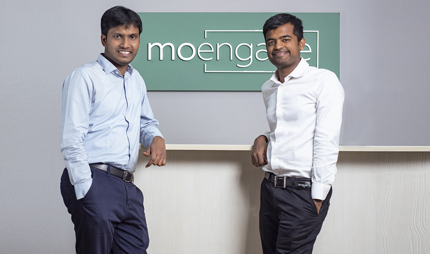 MoEngage founders Raviteja Dodda (left) with Yashwanth Kumar
