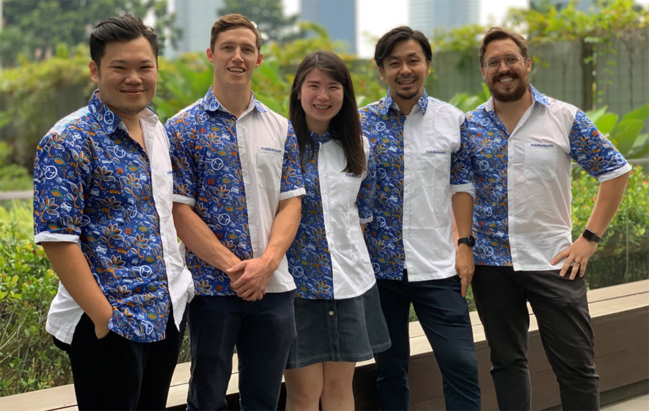 (From left) Mobilkamu co-founder and CEO Wilton Halim; Mobilkamu co-founder and COO Kalen Iselt, East Ventures partner Melisa Irene; Genesia Ventures general partner Takahiro Suzuki; and Mobilkamu co-founder and CCO Caue Motta