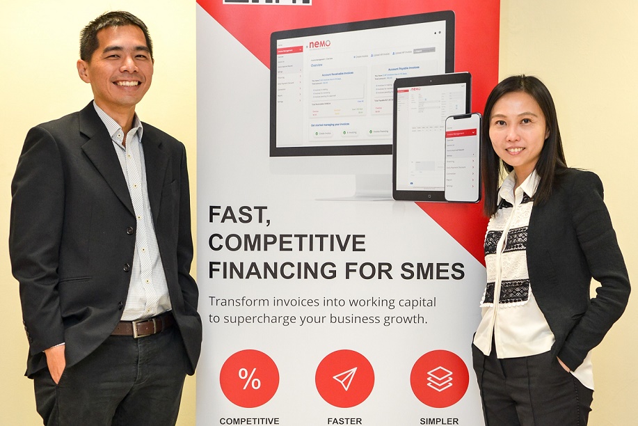 Nufin Data MD Denise Ang (right) with Nufin Data regional business development head Joseph Seah 