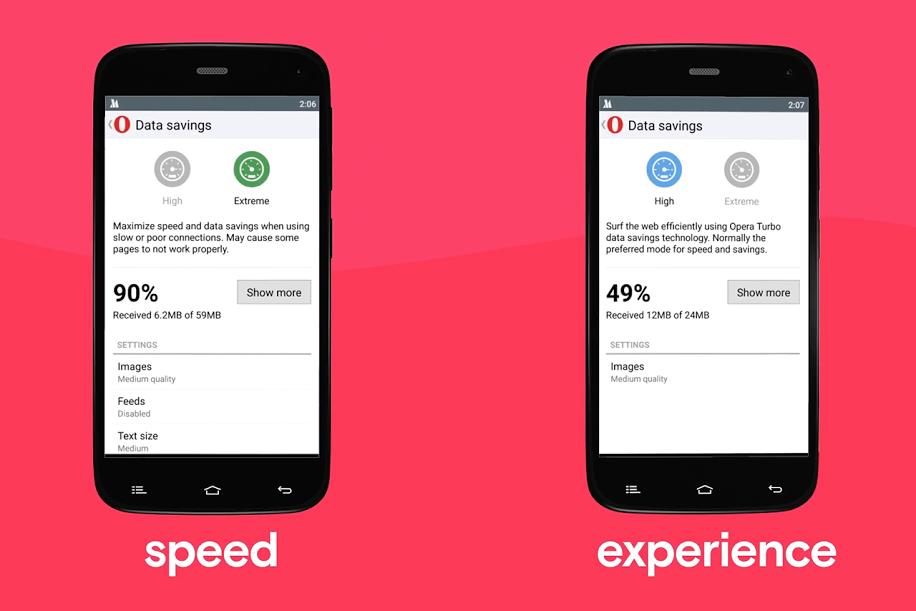 Opera Mini mobile browser relaunches with two compression modes