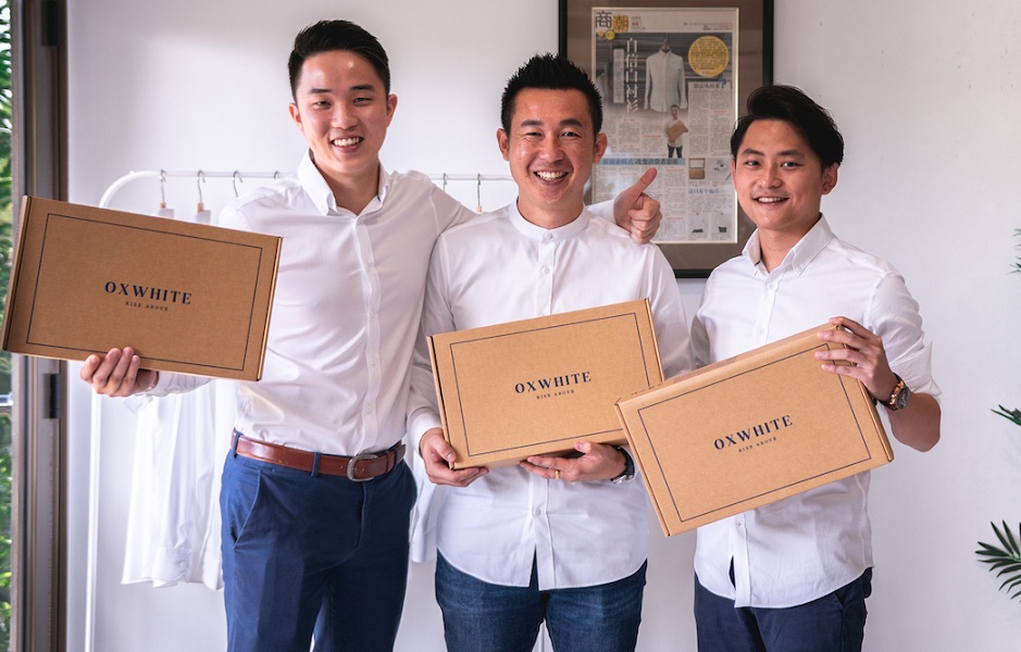 Oxwhite co-founders (from left) ZiKang Tai, CK Changr and Jave Ho