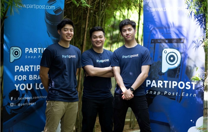 Partipost founders (L-R) Jonathan Eg, Benyamin Ramil and Tony Jen.