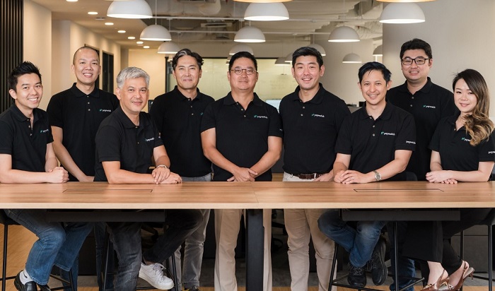 The Paywatch management team with founders, Alex Kim (4th from right) and Richard Kim (5th from right). The Malaysian leaders in the pic are, Patrick Hew (1st from left), Chief Innovation Officer; Billy Lim (2nd from left) country manager, Malaysia / Chief Sales Officer for the whole region; and Season Saw (2nd from right) CTO.