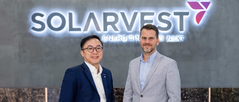 Executive director and group CEO of Solarvest, Davis Chong (left) & Daniel Ruppert, chief investment officer, Solarvest