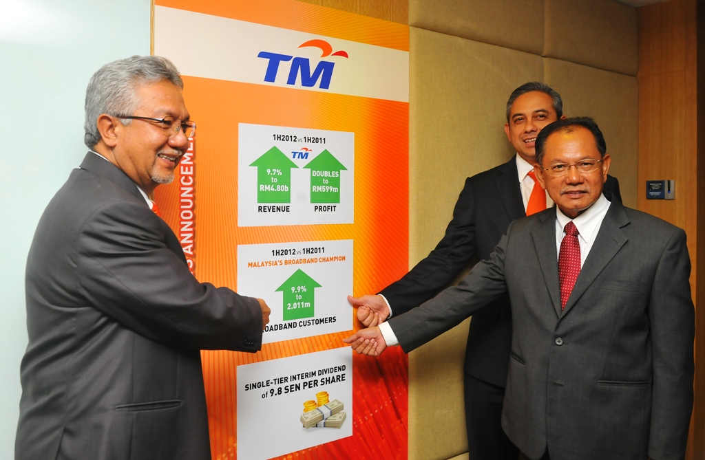 TM 2012 revenues up 9.7%, profits double in first half
