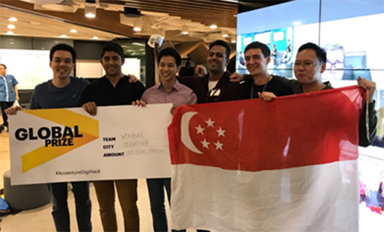 Singapore team ‘Wombat’ wins Accenture’s first globally connected hackathon 