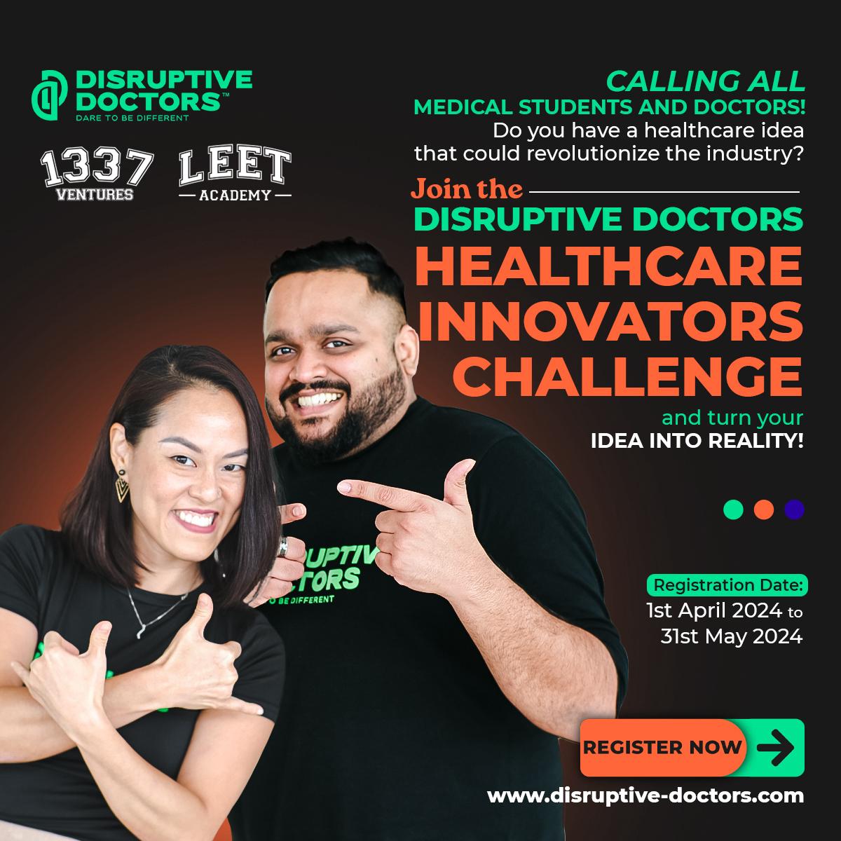 Selina Chew, CEO & co-founder & Vivek Subramaniam, co-founder & business development director, Disruptive Doctors