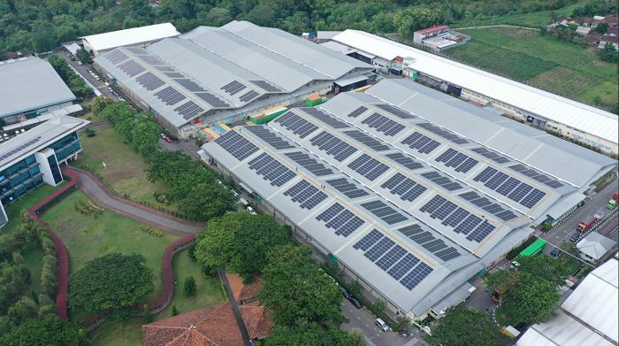 One of Xurya's rooftop solar plants in Indonesia.