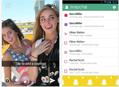Privacy lenses pointed at Snapchat