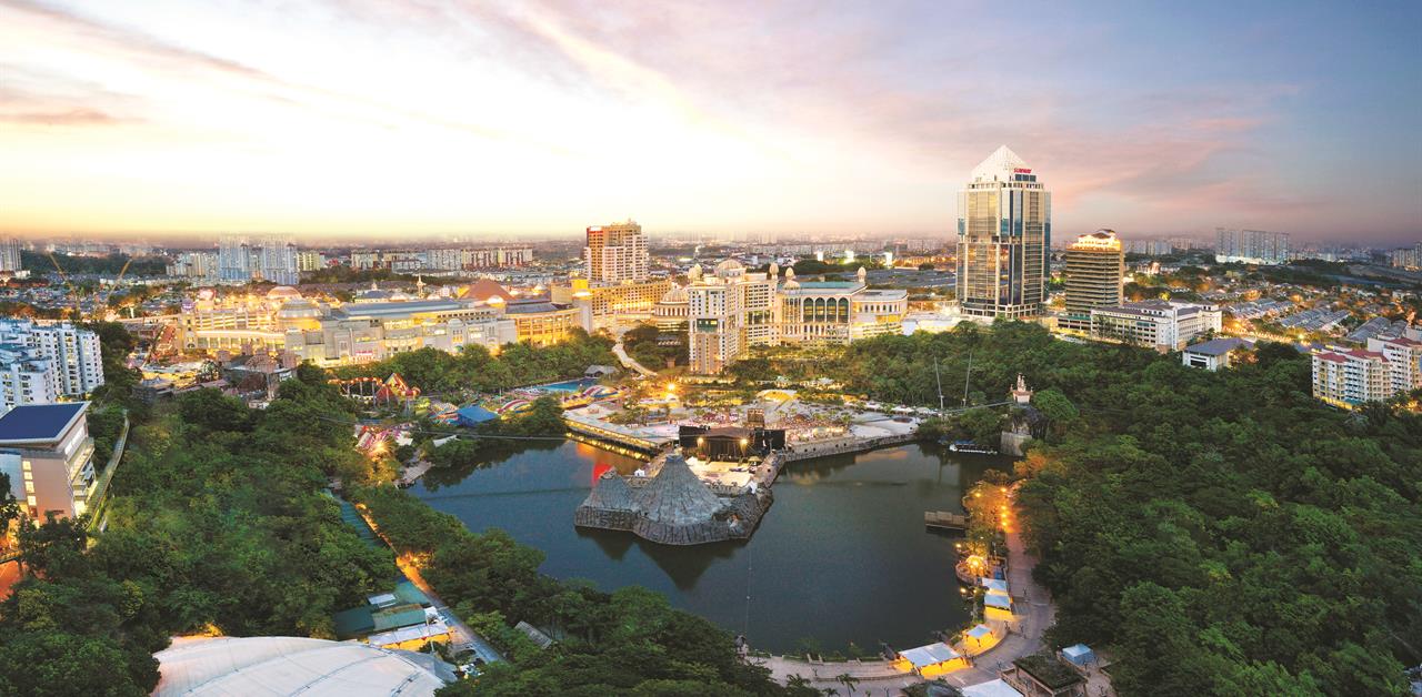 Aerial view of Sunway City