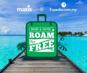 Free data roaming for Maxis customers with Expedia.com.my