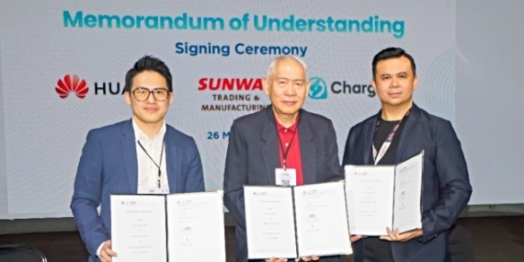 Sunway, Huawei and Chargesini team up to expand EV charging infrastructure nationwideÂ 
